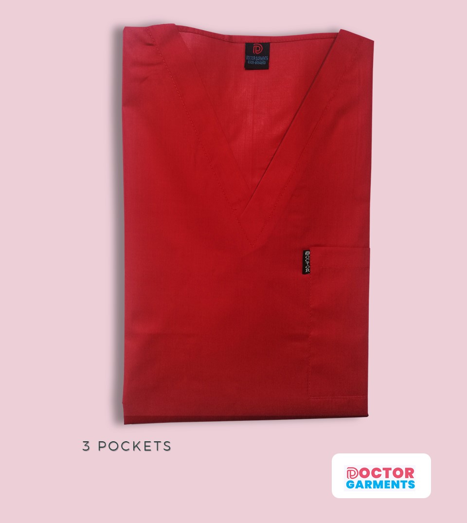 turquoise medical scrub in lahore - 3 pockets